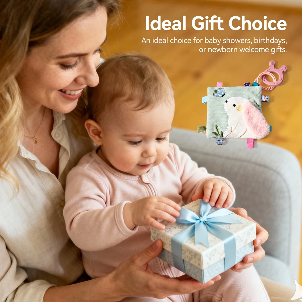 ألعاب الأطفال كتب لينة متعددة الوظائف القماش الكرتون الأرنب كتاب الحسية التعلم المبكر الطفل ألعاب مهدئة 0-12 شهرا هدية الطفل #5