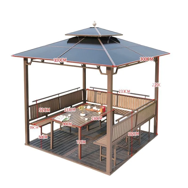 

Открытая беседка, сад, двор, вилла, палатка, четыре угла, павильон, сайт гвардии, чай, простая пасторальная доска от солнца