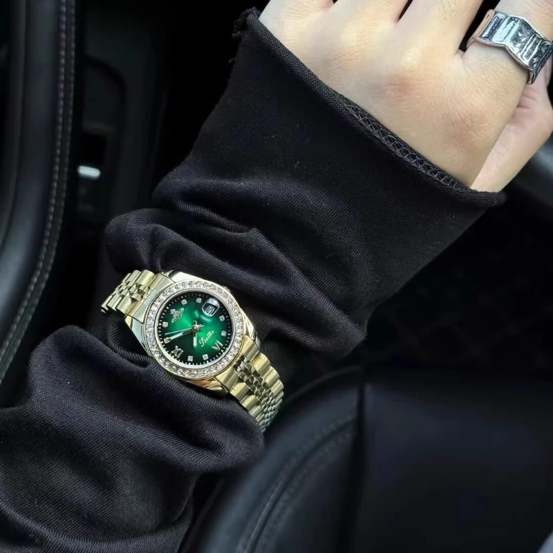 New waterproof women's watch fades into a sense of luxury, elegant, light luxury, fashion trend, automatic quartz watch