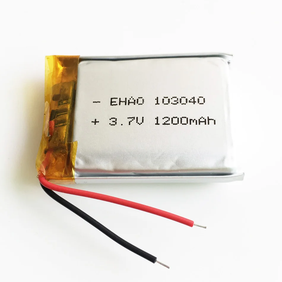 3,7 В 1200 мАч Полимерная литиевая аккумуляторная батарея Lipo 103040   Для GPS-навигатора MP5 Bluetooth-гарнитура PS4 3,7 В 103040   Батарейки