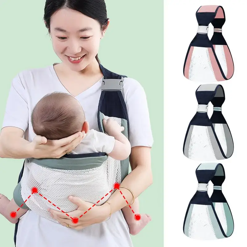 Babies Wrap Sling Kids Hip Seat Carrier For Toddler Sling Kids Holder Carrier Adjustable Shoulder Strap For Mom Dad Support