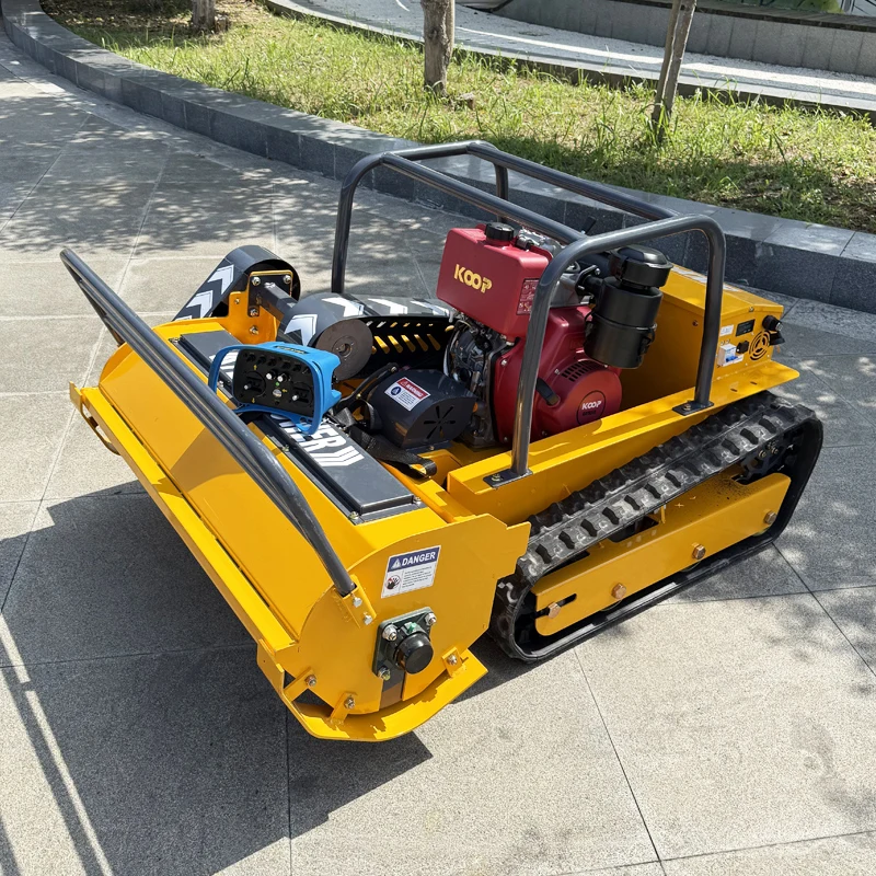 Customized 2025 Newest Smart Robotic flail mower Automatic Remote Water Proof Garden Lawn Lawn Mower