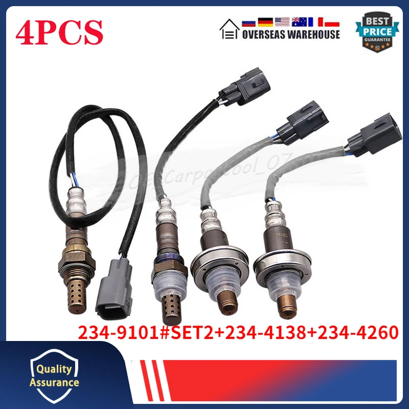 

234-9101 234-4138 234-4260 Oxygen O2 Sensor 4PCS For Lexus GX470 Toyota 4Runner 4.7L