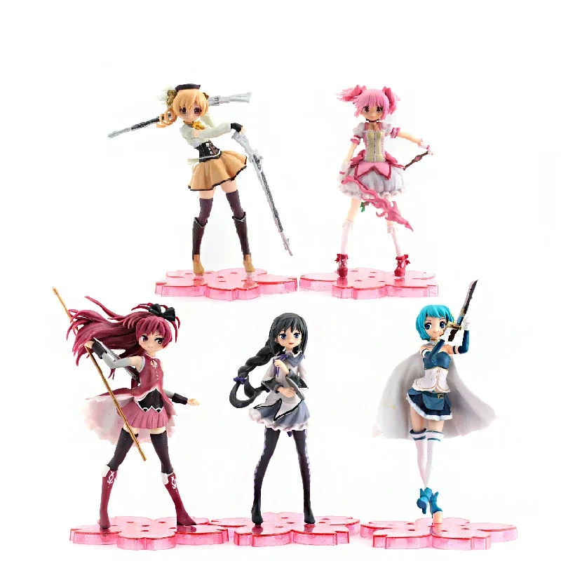 

Kaname Madoka Akemi Homura Miki Sayaka Tomoe Mami Sakura Kyouko Girls Kawaii Beauty Model Computer Case or Table Decoration Gift