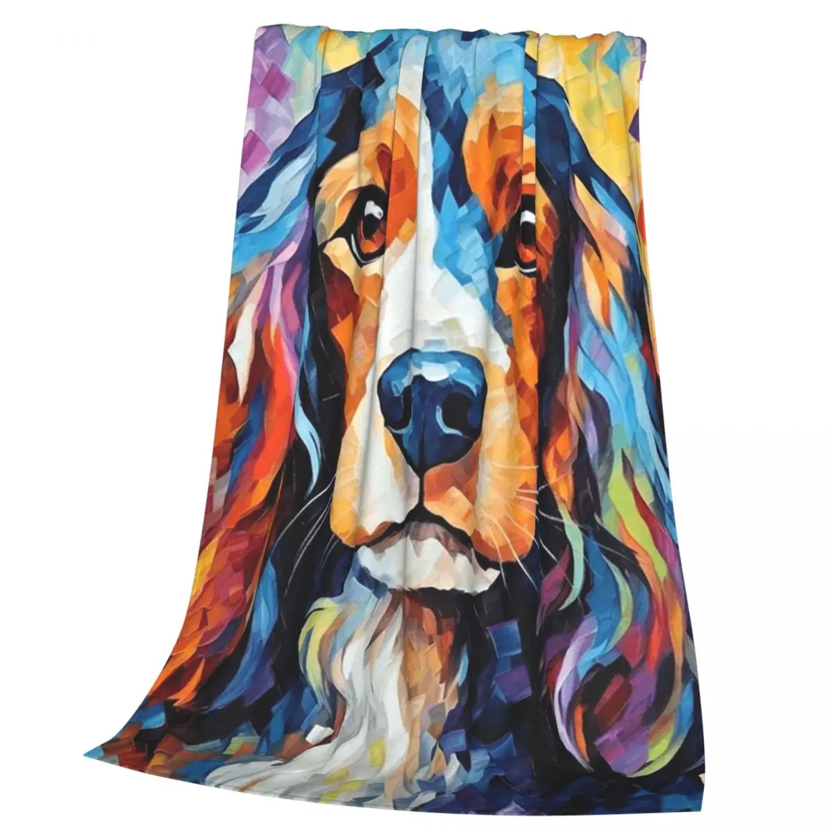 A Cocker Spaniel Journey Blankets Soft Warm Flannel Throw Blanket Cover for Bed Living room Picnic Travel Home Couch