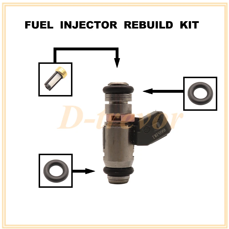 Fuel injector nozzle repair kit for RENAULT Clio Kangoo Thalia Twingo Symbol 1.2 IWP099 0280158168 IWP-099