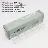 Engine 2 II 5PCS YUHETEC Replacement  Glass Tube for OBS Engine SUB Mini NANO MTL RTA Glass Tube