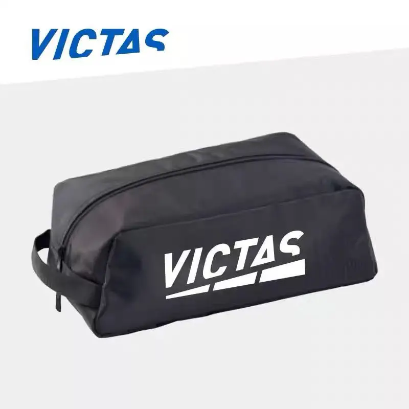 VICTAS Table Tennis Shoes Bag Portable Outdoor Travel Sneaker Storage Pouch Sports Shoe Organizer for School Student Gym Durable