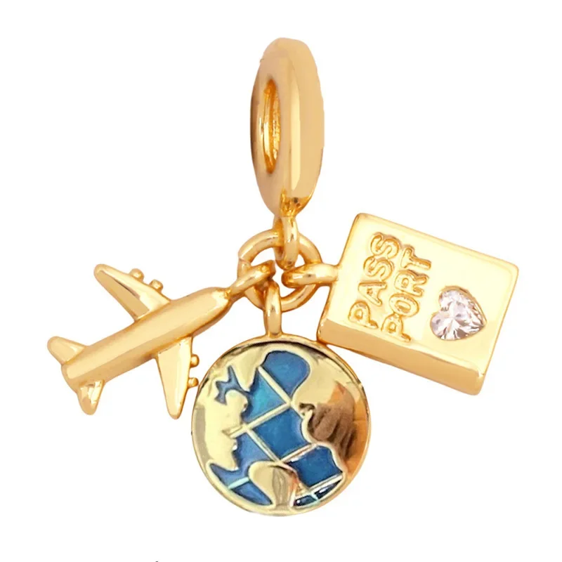 الذهب DIY الديكور مجوهرات اكسسوارات فراشة عقدة تاج ثلاثي الألوان زهرة قلادة سوار صنع لوازم الحرف اليدوية