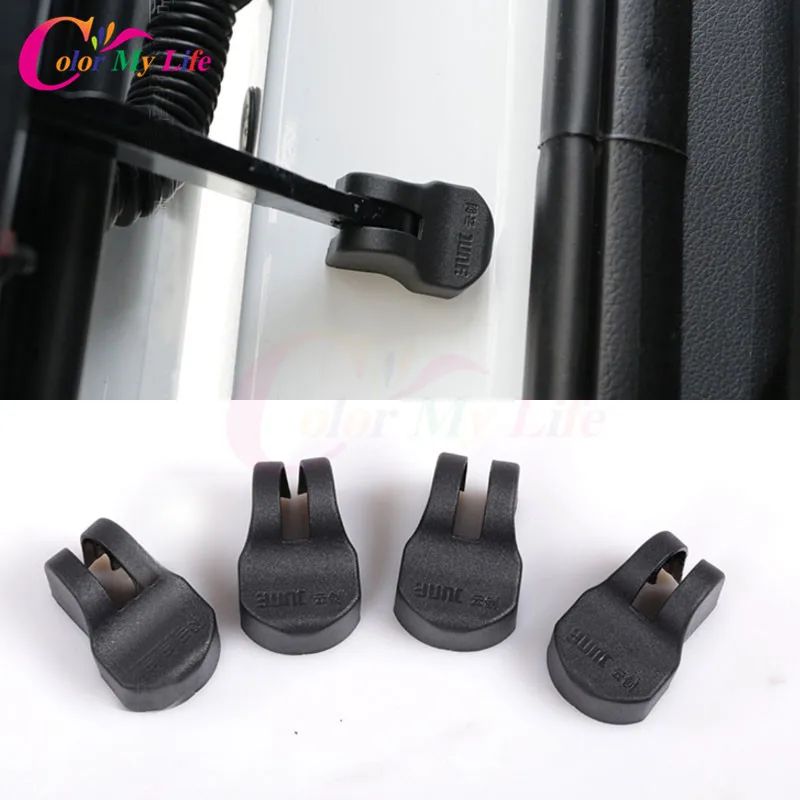 

4 Pieces/Set ABS Black Car Door Stopper Protection Cover for Kia Soul K2 K3 K4 K5 Cerato Forte Quoris Optima Sportage R Kx5