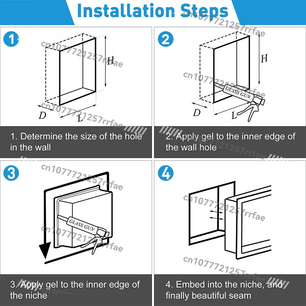 High Quality Brushed Stainless Steel Double Recessed Shelves Bathroom Fittings Shower Wall Niche