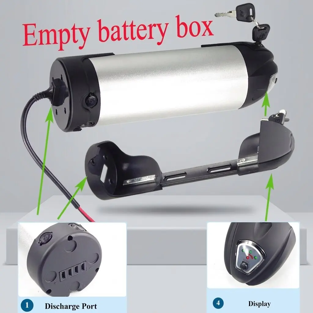 Ancheer Epikgo Wasserfester E-Bike-Akkubox 36V 48V für 40, 50 oder 60 Akkuzellen für Mr.Gee Trioblade 3086 Roketto E-Bike