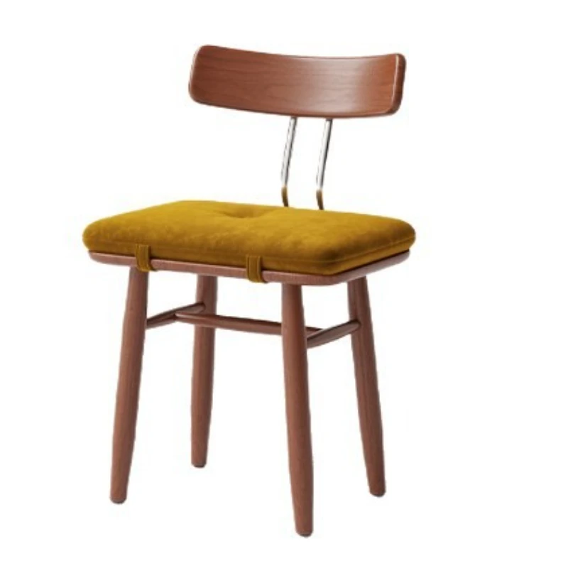

Household solid wood small stool Nordic wood shoe changing stool makeup stool