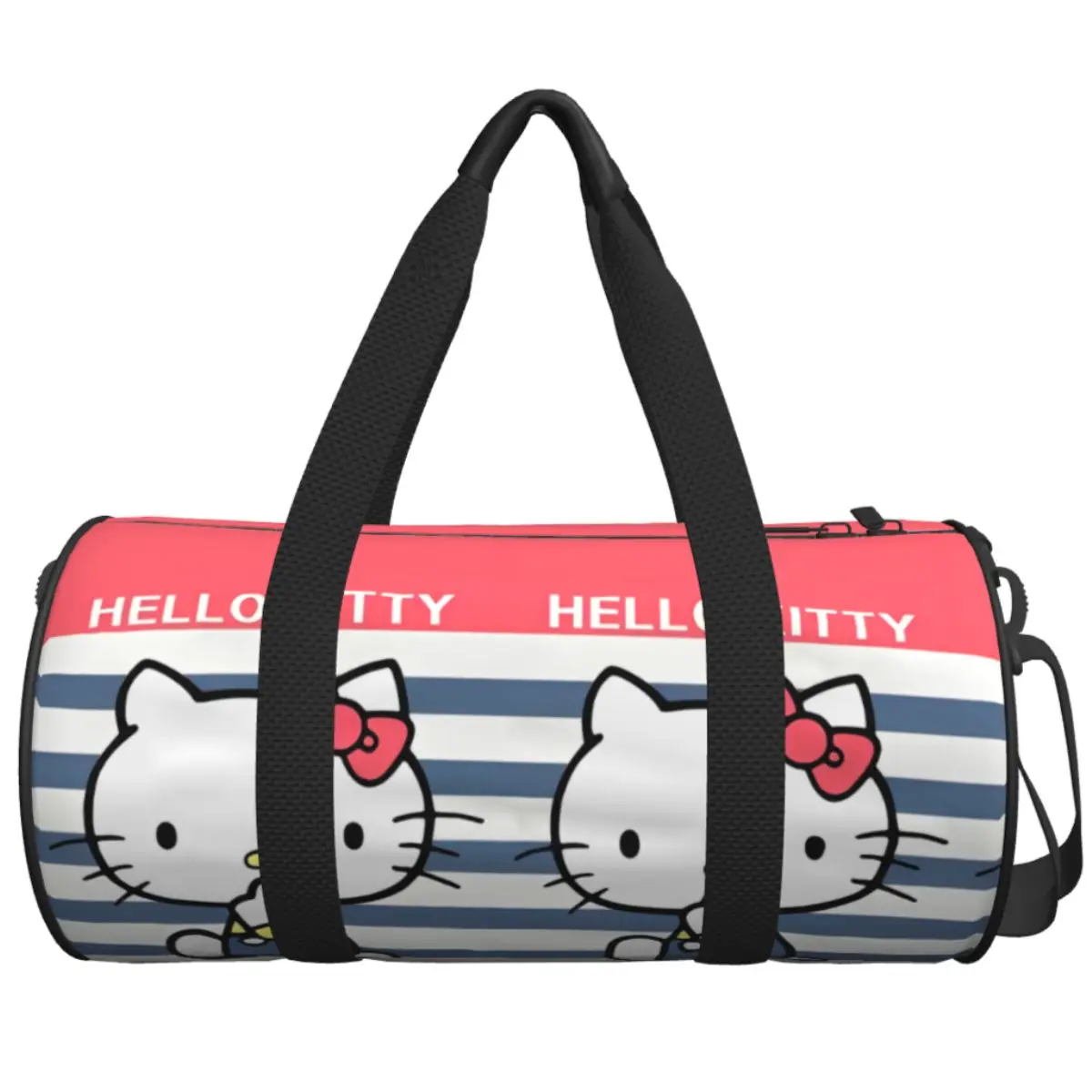 

Travel Bag Kawaii Hello Kitty Gym Bag Cute Cartoon Weekend Sports Bags Large Yoga Design Handbag Fitness Bag For Men Women