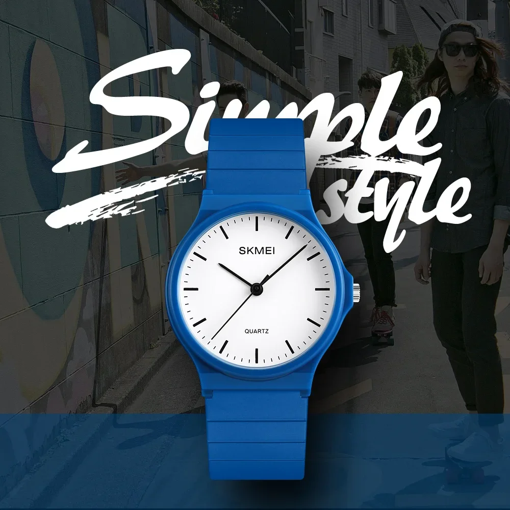 SKMEI 1419 Luxury Women Quartz Watches Fashion Silicone Waterproof Simple Sport Women Wristwatches Girls Clock Montre Femme
