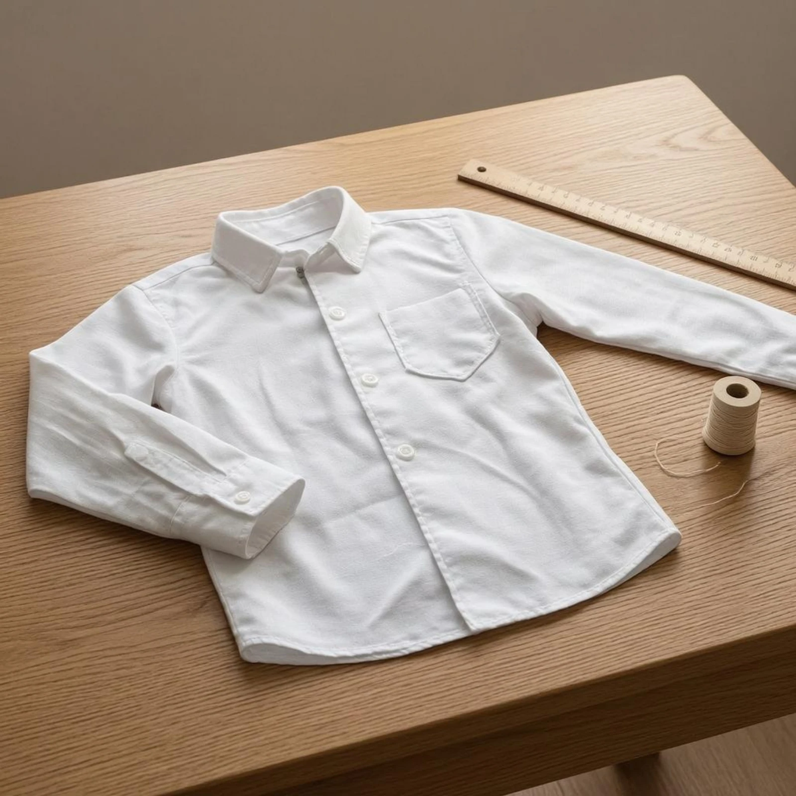 1/6 Scale Doll Shirt Woven Material Collared Button-up Doll Shirt Toy Clothing Plain Design Cloth Material