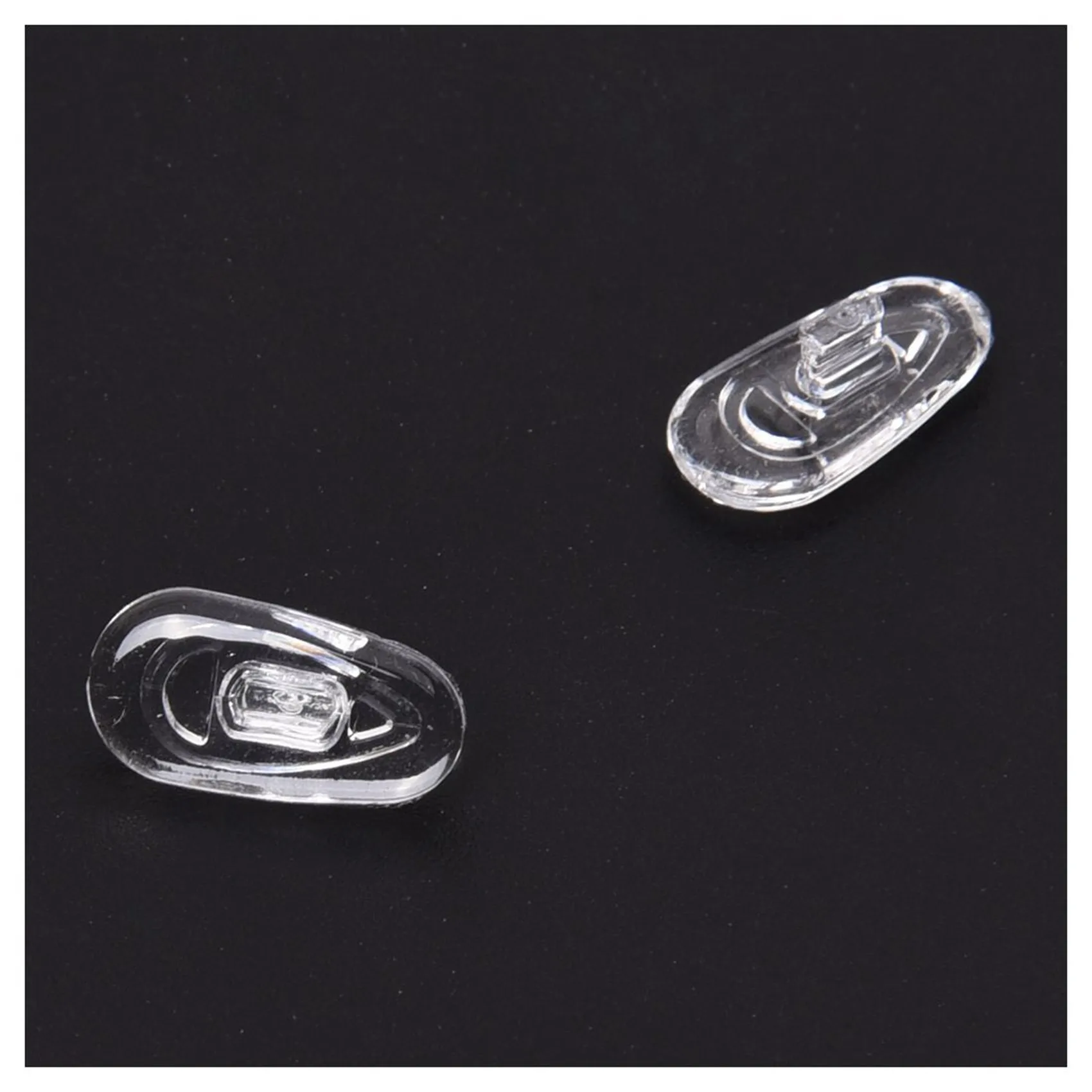 75 Pairs Silicone Eyeglass Nose Pads Oval Push On Eco-Friendly