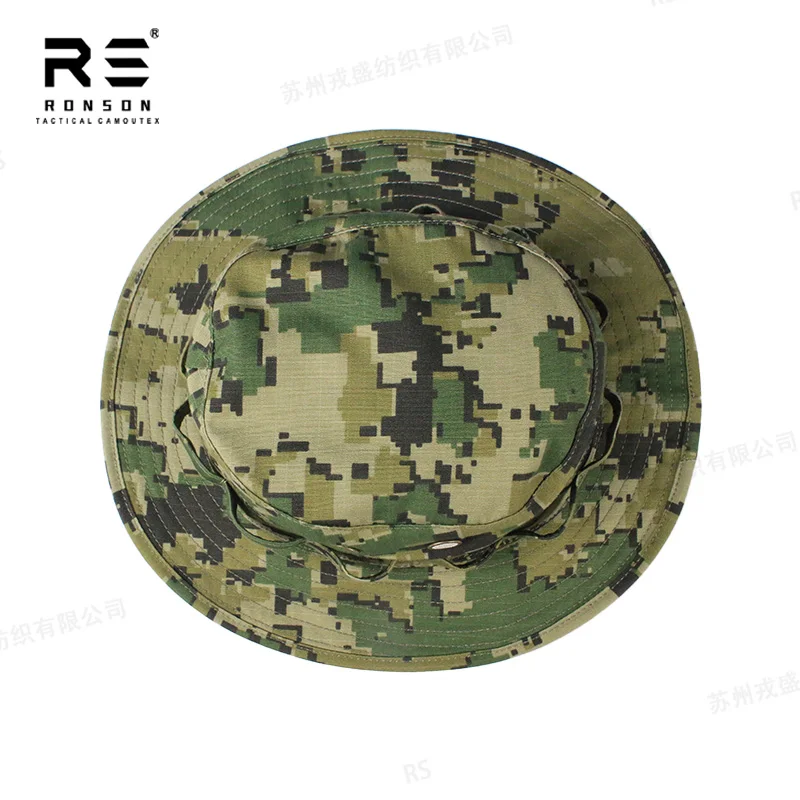 المكسيك US4CES التمويه صيد السمك بوني قبعة N/C 50/50 مزق وقفة النايلون القطن ميل المواصفات النسيج مقاوم للماء NIR الاستخدام المتين التكتيكي #5