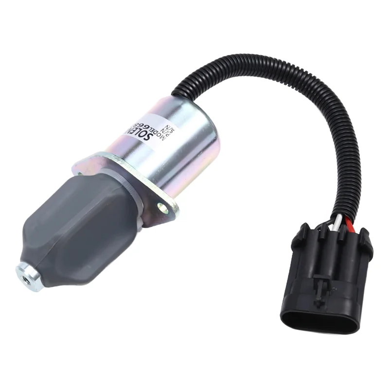 

A30P-Shut Off Solenoid 6681512 6681513 12V Stop Solenoid Fit For Bobcat A220 S70 S100 S130 S150 S160 S175 S185 S205 S220