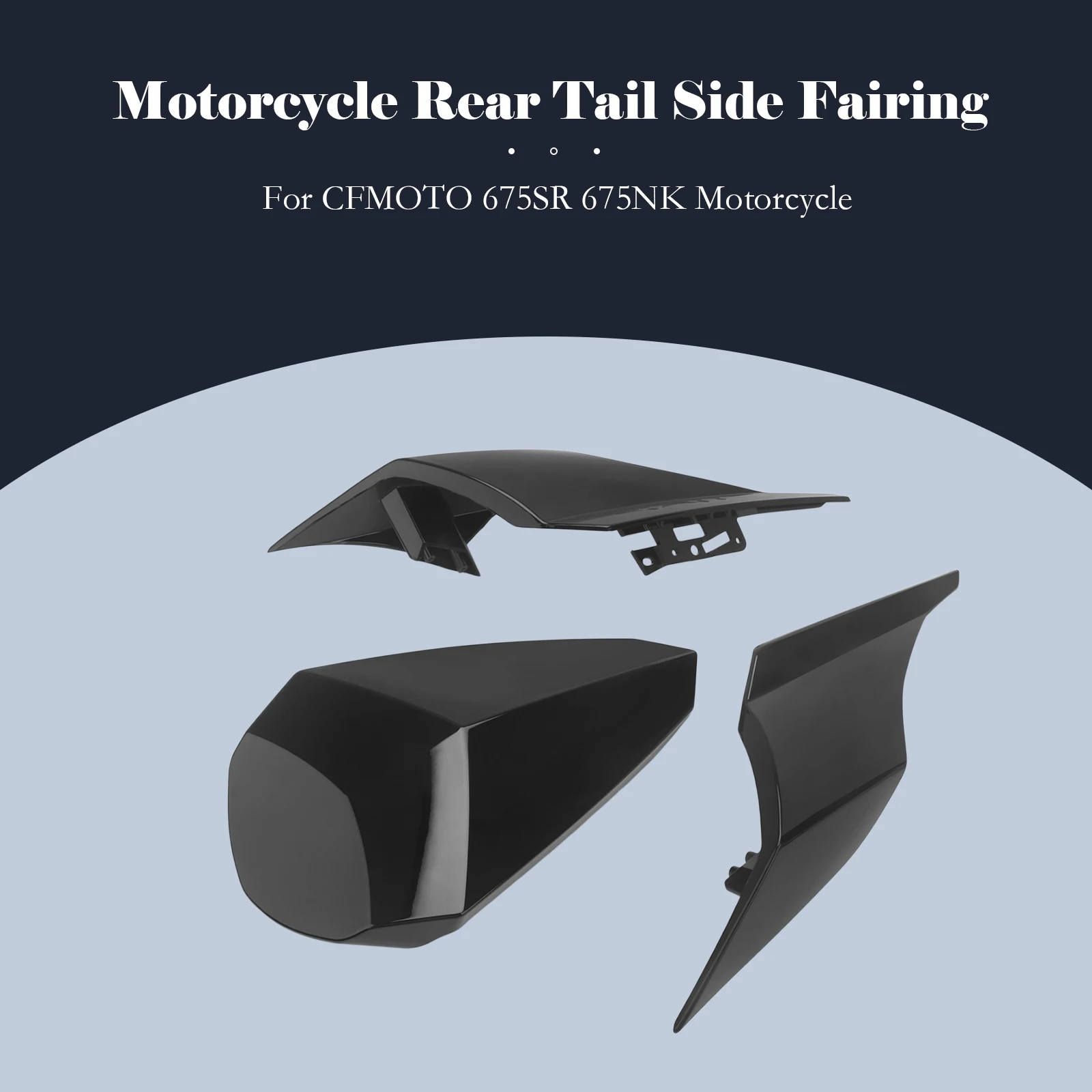 Motorrad-Hecksitzkappe, Soziusverkleidung aus ABS-Kunststoff für CFMOTO 675NK CF675SR 675SR 675 NK SR