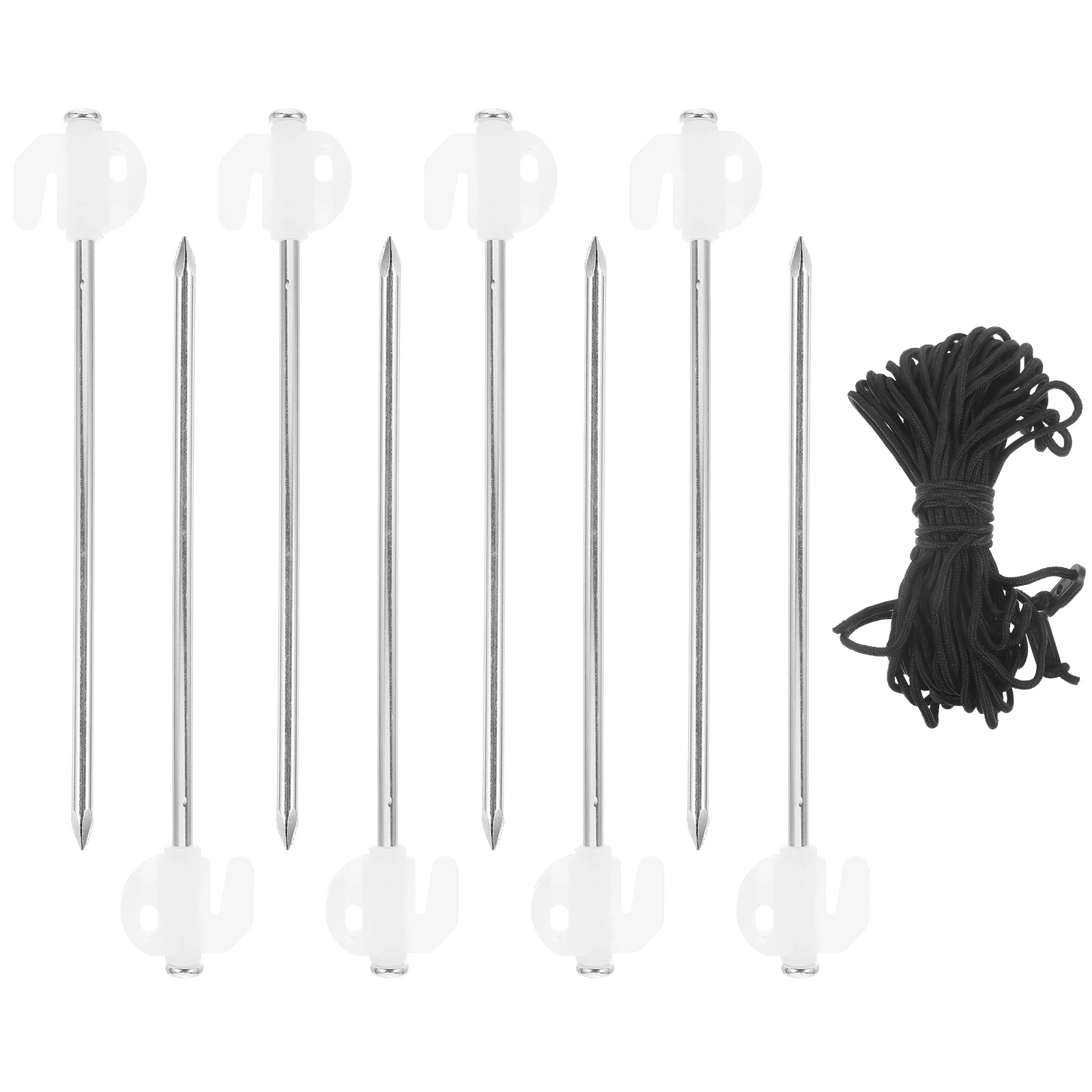 

Fluorescent Tent Stakes Camping Pegs Set 3 4 Person Durable Galvanized Steel Heavy Duty Portable S Beach Long