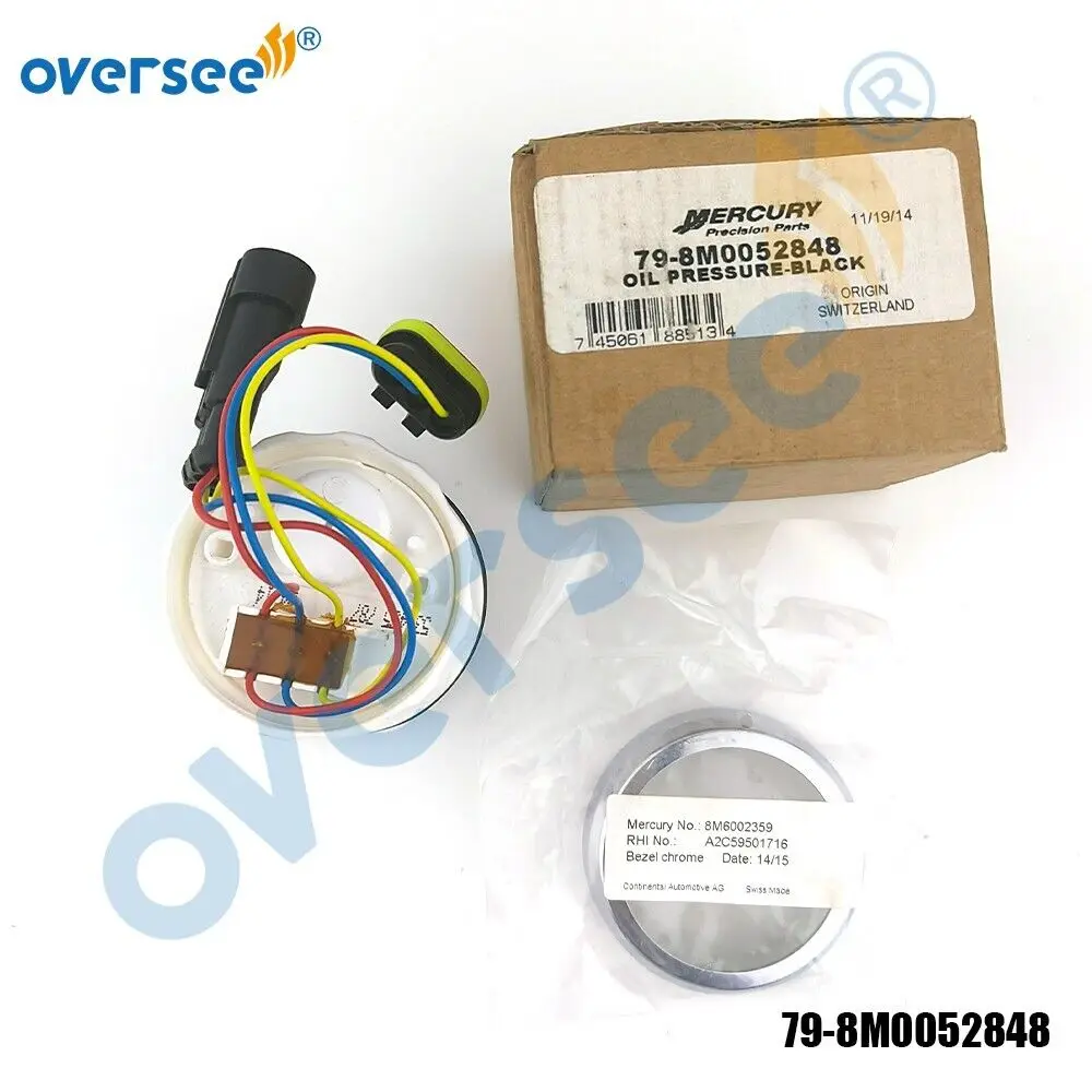 Oversee Outboard 79-8M0052848 SMARTCRAFT W Bezel 8M6002359 OIL PRESSURE GAUGE 0-100PSI FITS 2-1/8