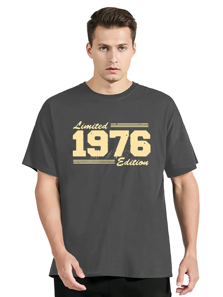 Born In 1976 T Shirt Edition 1976 Cotton Tops Tees Fashion Fitness T-shirt Oversized Unisex Streetwear Tshirt Men's Clothing