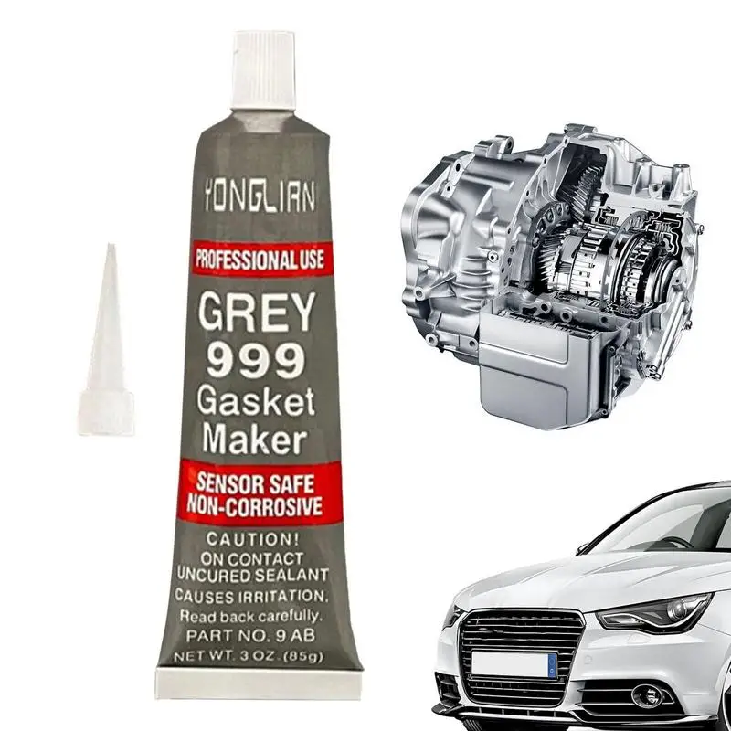 

Car Engine Sealant 85g Grey Engine Gasket Maker High Temp Flexible And Effective Engine Repair Glue For Mechanical Gaskets And