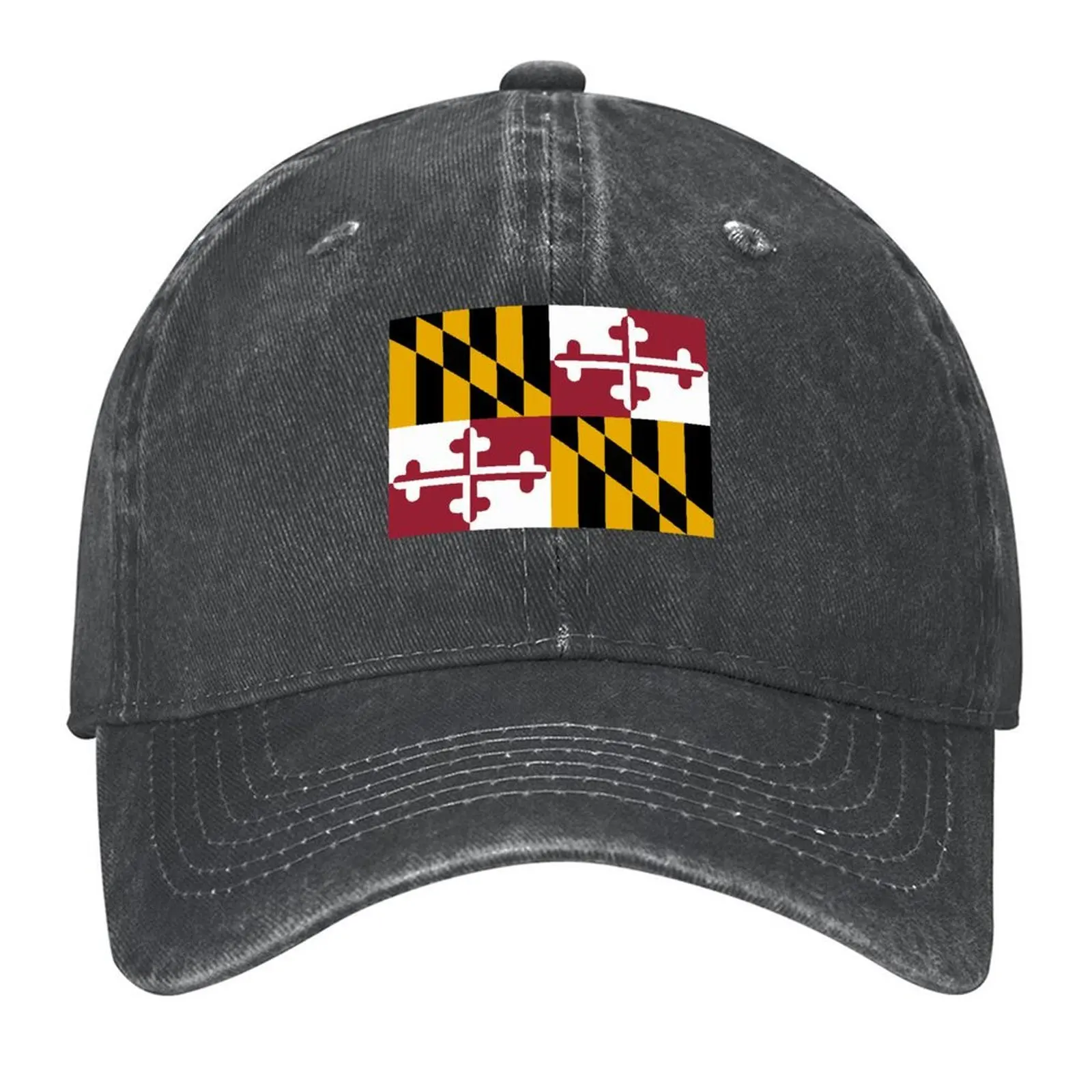 

Maryland Flag Baseball Cap Rave sailor cap for men golf hat genuine Beach Men Luxury Brand Women's