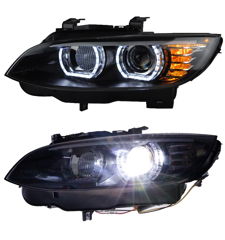 

STLFMJ Compatible for BMWs M3 E92 2006 2013 LED Head Lamp Durable Front Head Light Auto Parts Upgrade E93 LED Headlights