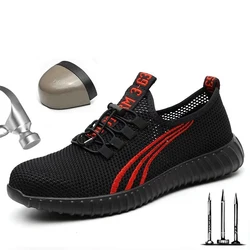 New Protective Safety Shoes 2026 Men's Steel Toe Anti-smashing Construction Work Sneaker Outdoor breathable fashion Safety Boots