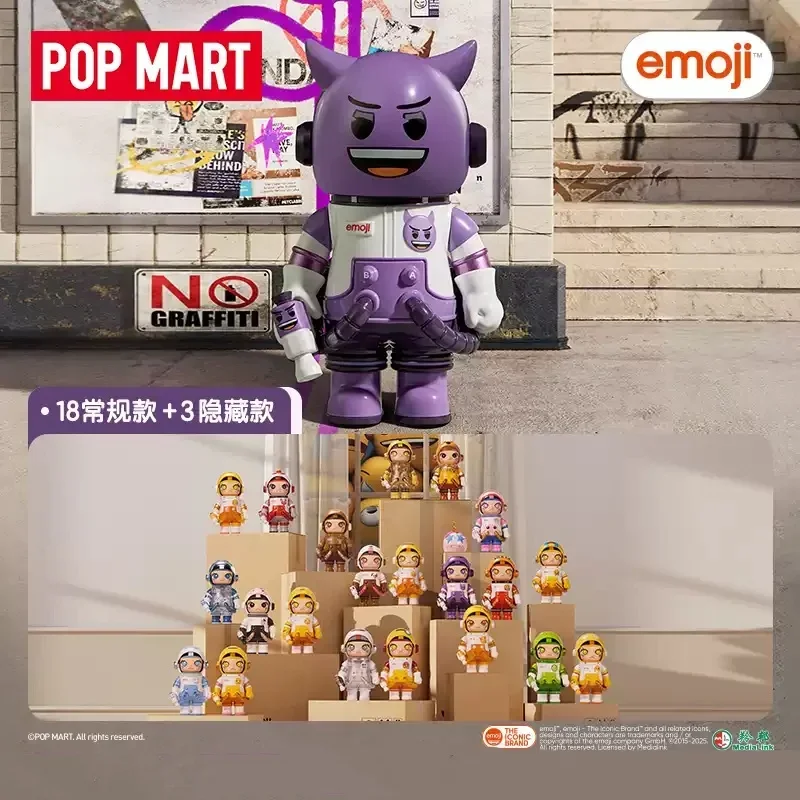 البوب مارت ميجا سبيس مولي 100% X الرموز التعبيرية صندوق أعمى اللعب Kawaii أنيمي عمل الشكل كايكسا كاجا مفاجأة صندوق غامض الدمى