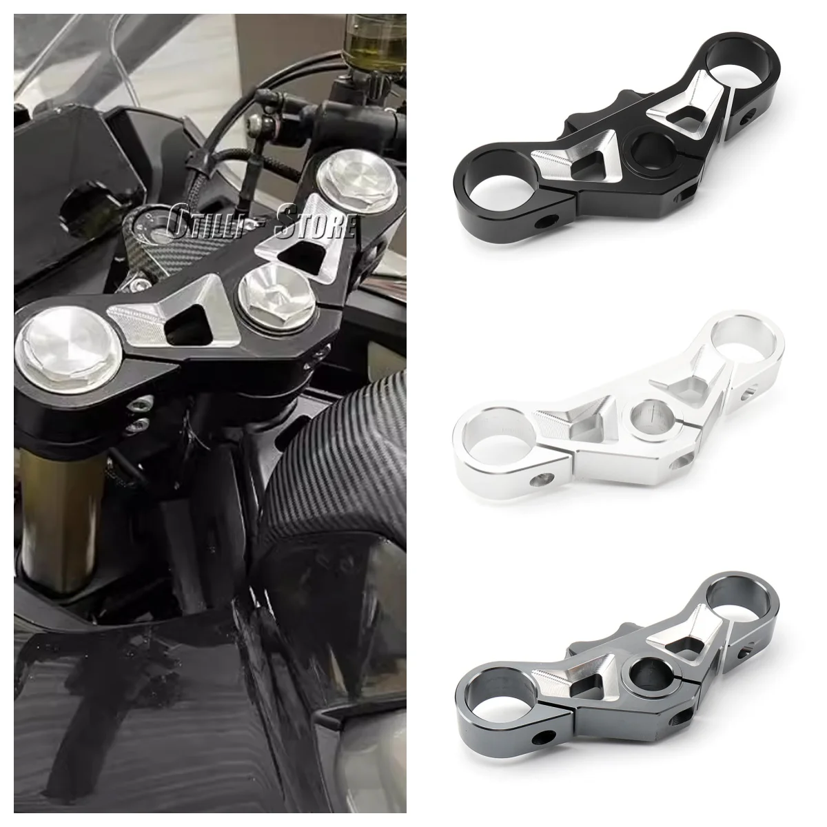 

For CFMOTO 450SR 450sr 450 SR 2022 2023 Handlebar Uplink Plate Handle Bars Upper Triple Clamp Top Linkage Motorcycle Accessories