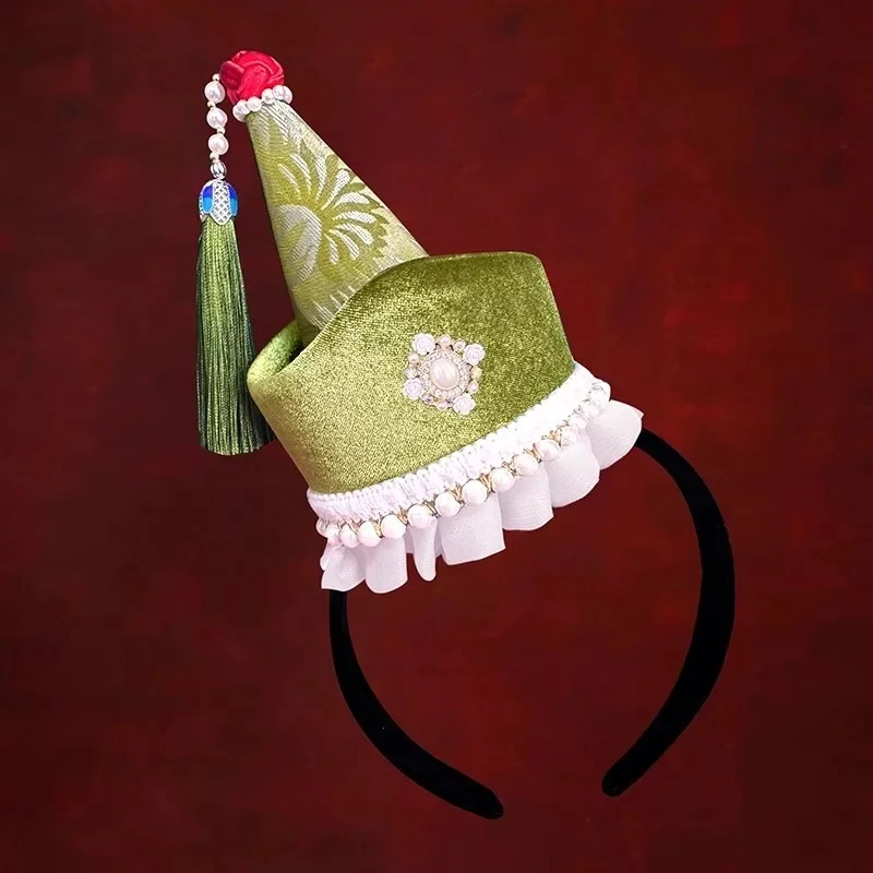 Mongolian Ethnic Minority Style Small Hat Headband Dance Accessories