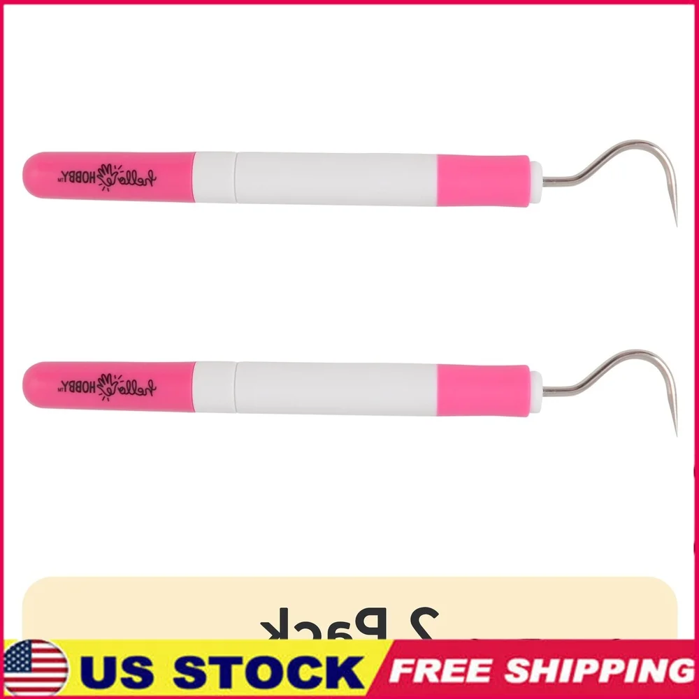 

2 Pack Soft Handle Craft Blade Weeder Tool Stainless Steel Precision Cutting Paper Vinyl Fabric Applique Detailed Designs