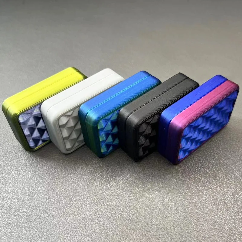 Magnetyczna karta Push Card z nadrukiem 3D Mechaniczny suwak Płyta do pchania Moneta Mini Fidget EDC Zabawka antystresowa Antystresowa niepokój