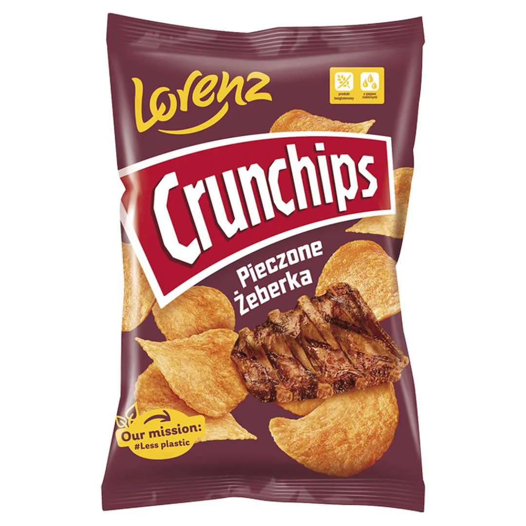 Crunchips Chipsy ziemniaczane pieczone żeberka 140 g
