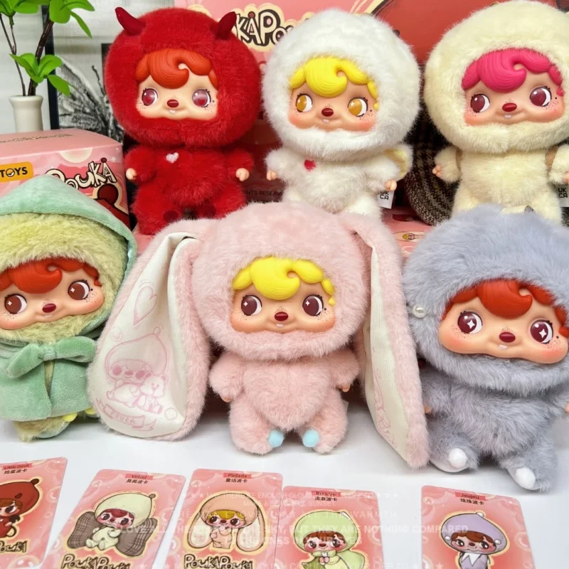 

New Genuine Pouka Pouka Mood Bubbles Blind Box Cute Surprise Collectible Toys Desktop Decoration Backpack Pendant Trendy Gifts