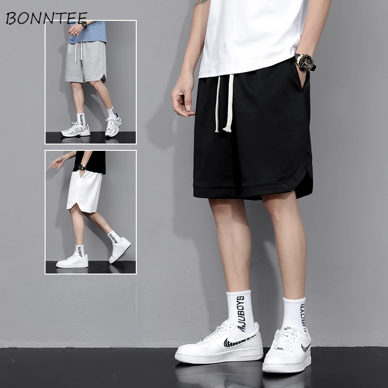 

Gym Shorts Men Summer Loose Joggers Simple Fashion Breathable Streetwear Handsome Pockets All-match Daily Шорты Мужские Летние