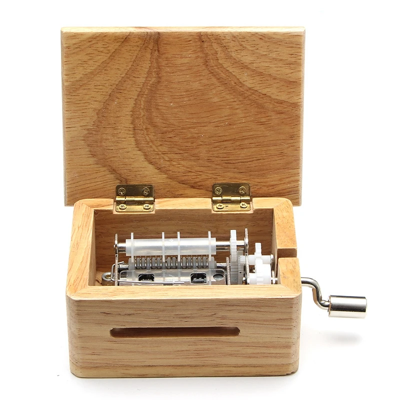 15/30 Tone DIY Hand-cranked Music Box Paper Tape Puncher Wooden Box Music Paper Composing Movement Box Paper Strip Home Decor