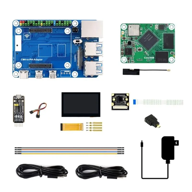 

HOT!A72T Core3566 Module Kit RK3566 Quad-Core Processor High-Performance Computing With 4.3-Inch DSI Touch Screen