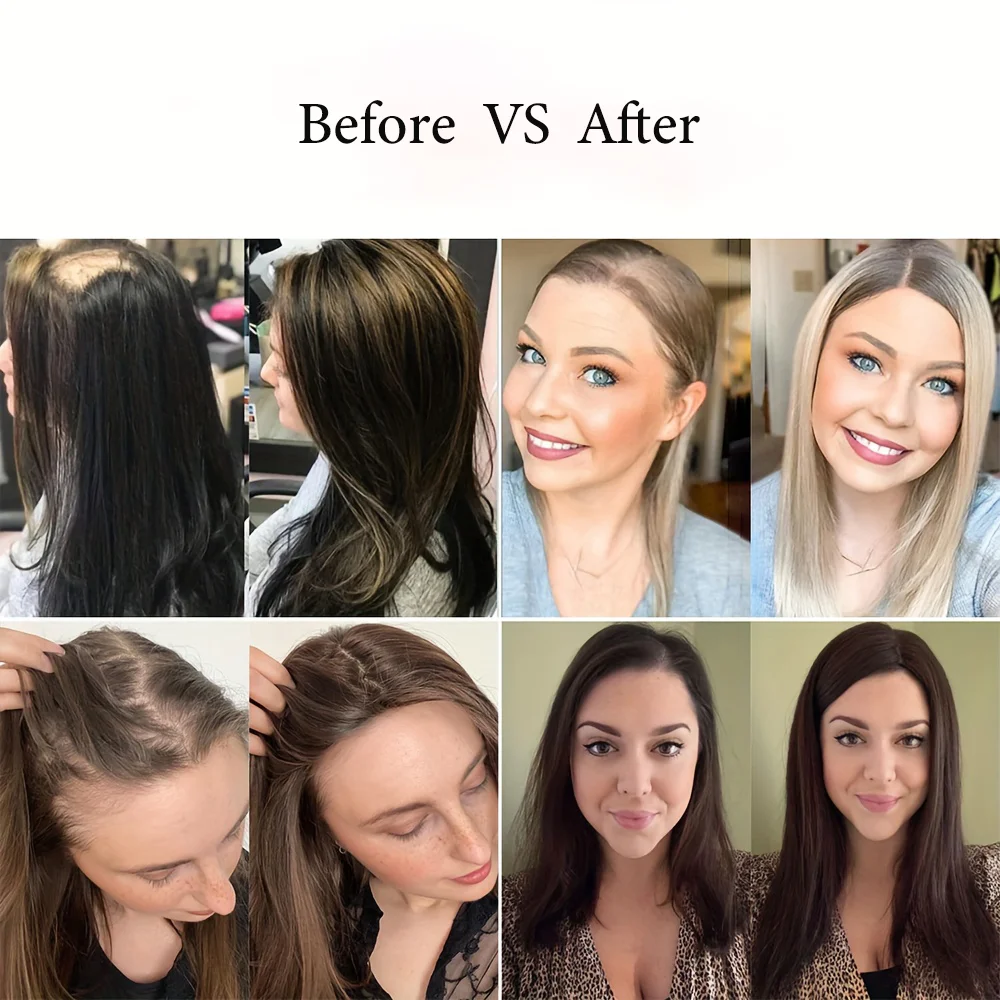 Topper With Hair Bangs Synthetic Hair Clip In Hair Extensions For Daily Use Hair Accessories