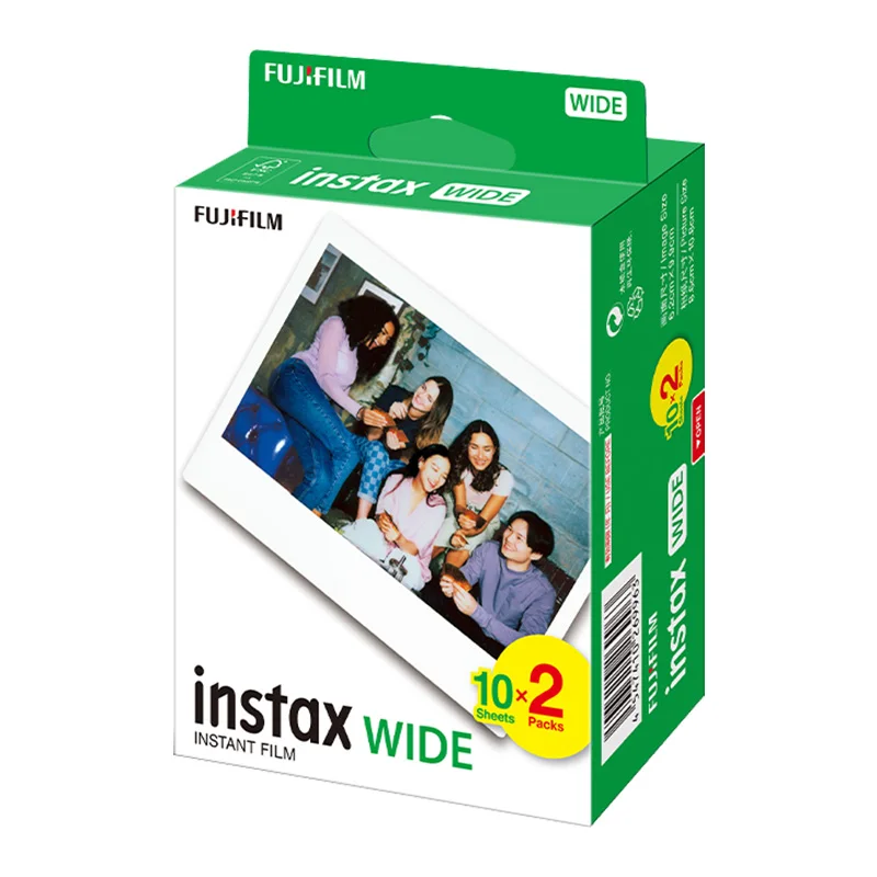 Genuine 10 - 100 Sheets  Fujifilm Instax Wide Film White Edge Paper for Fuji Instant Camera 210 300 Link Wide Printer