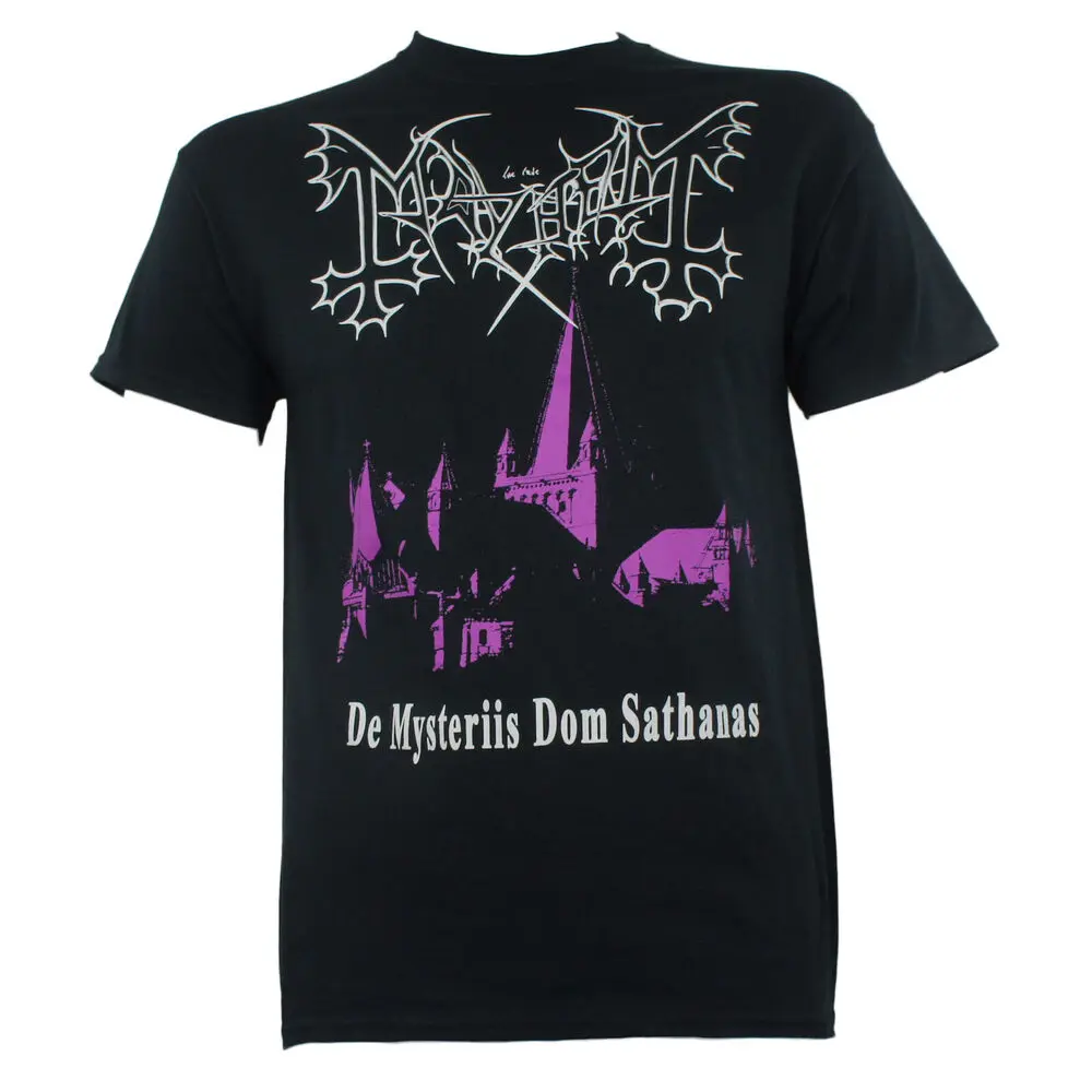 Authentic MAYHEM Band De Mysteriis Dom Sathanas T-Shirt S M L XL NEW