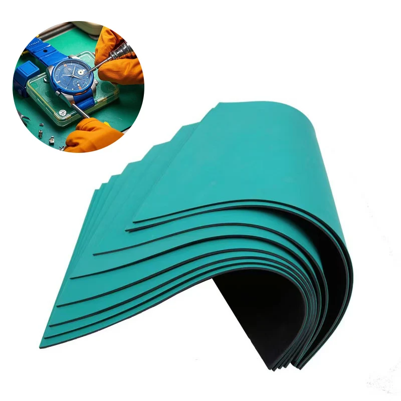 Tapis de travail de réparation de montres d'horloger de haute qualité pour la soudure électronique montres de soudage réparation tapis de travail antistatique antidérapant