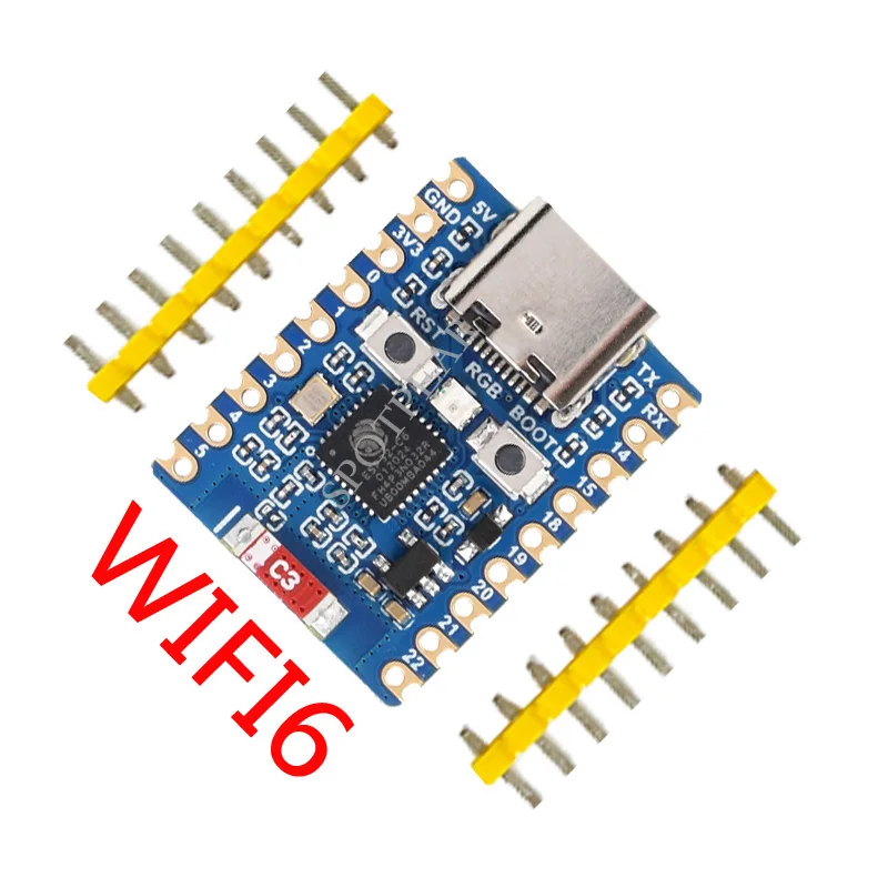 ESP32 WiFi 6 & Bluetooth 5 geliştirme kurulu ESP32-C6 Mini geliştirme kurulu dayalı ESP32-C6FH4 çift işlemciler 2.4GHz