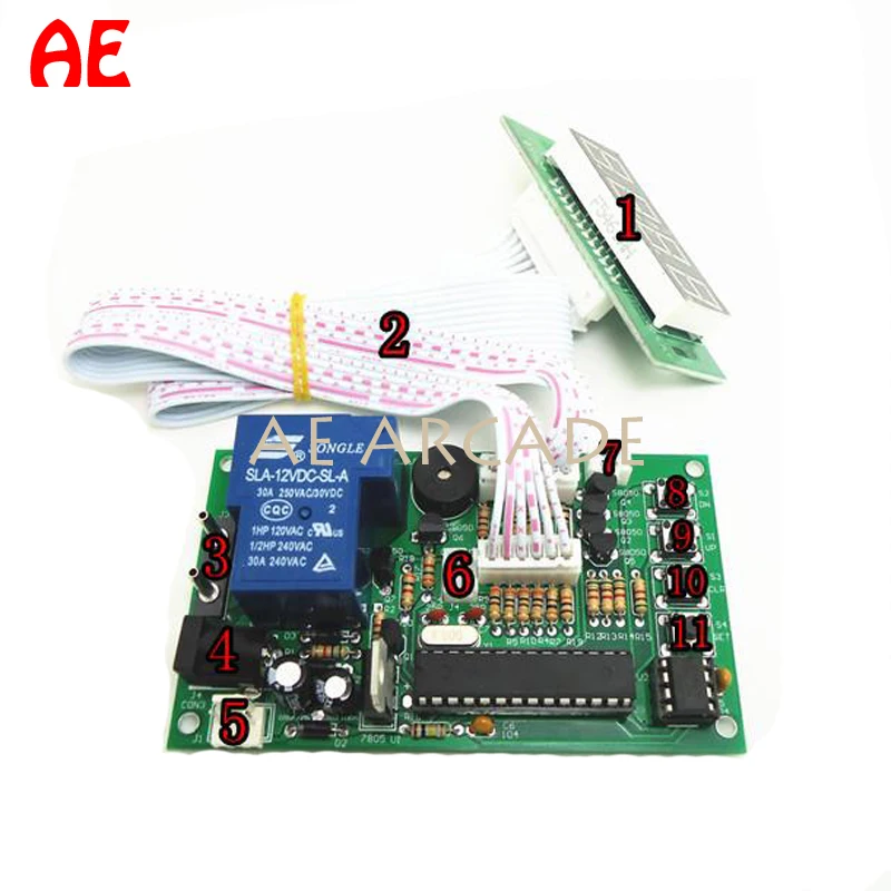 Nova fonte de alimentação da placa de controle do tempo de arcada do temporizador JY-15B para o suporte de carregamento do telefone móvel do auto-serviço lavagem a fichas