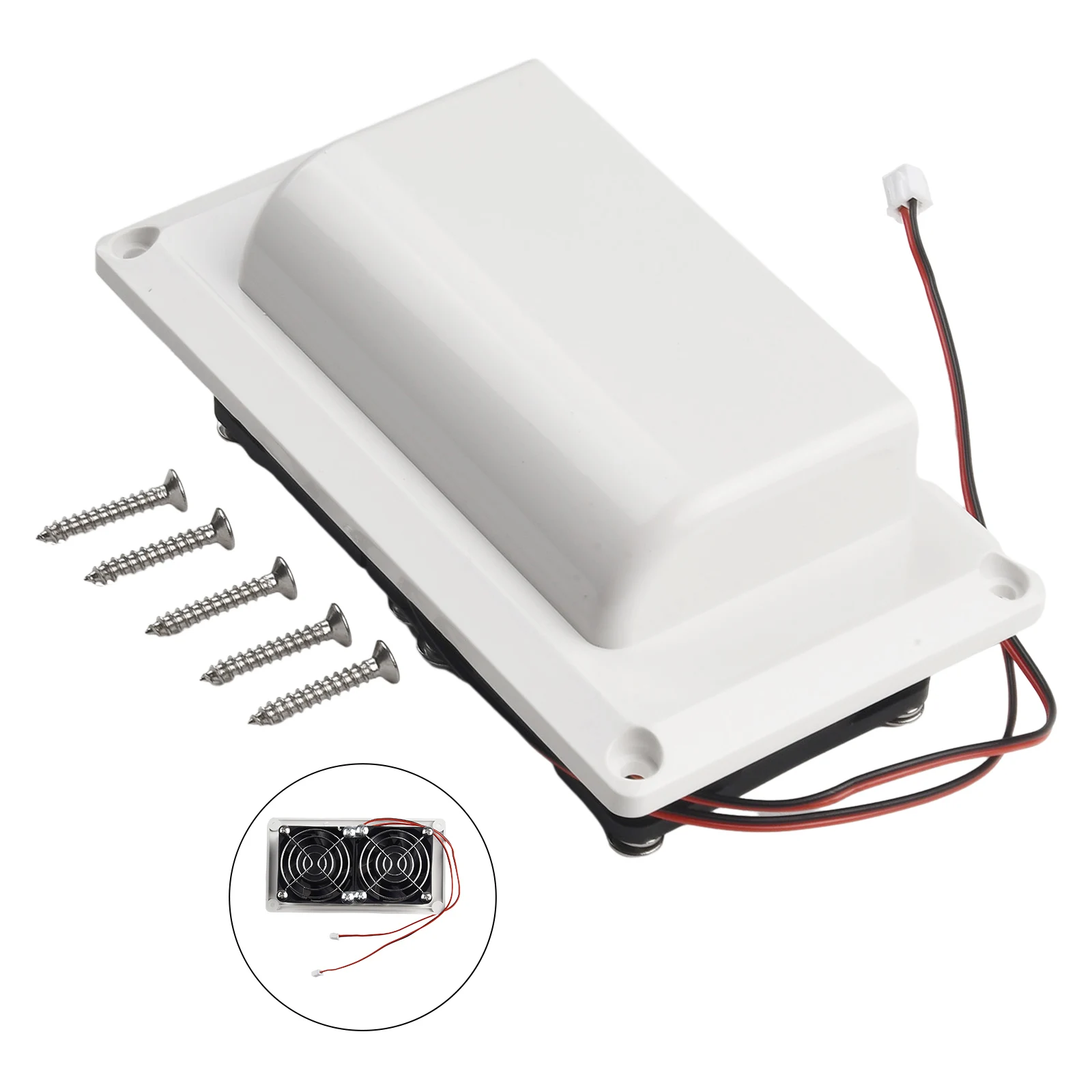 Compact RV Side Ventilation Exhaust Fan 12V Power Supply Suitable for Caravans and Yachts with Effective Mesh Filter