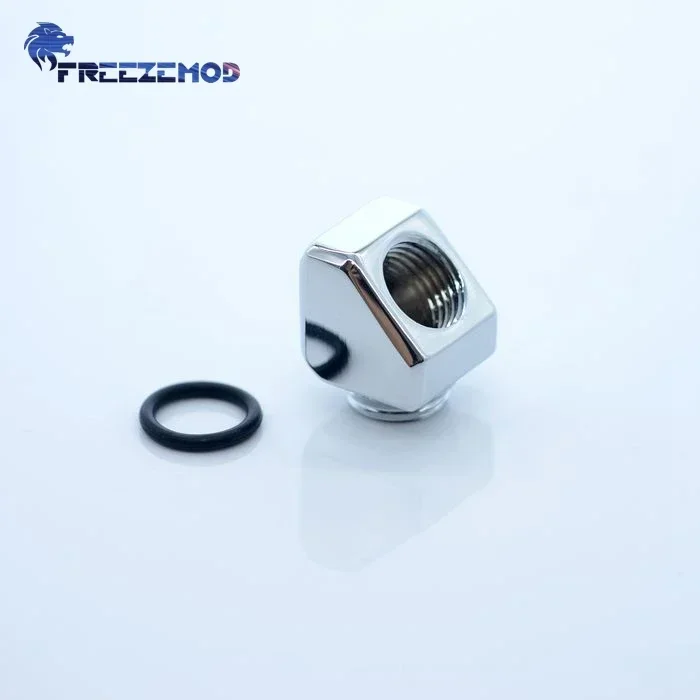 FREEZEMOD Computer Adapter Elbow 45 Degree Bevel Inside and Outside Teeth. Pc Water Cooler Fitting BNYWT-D45