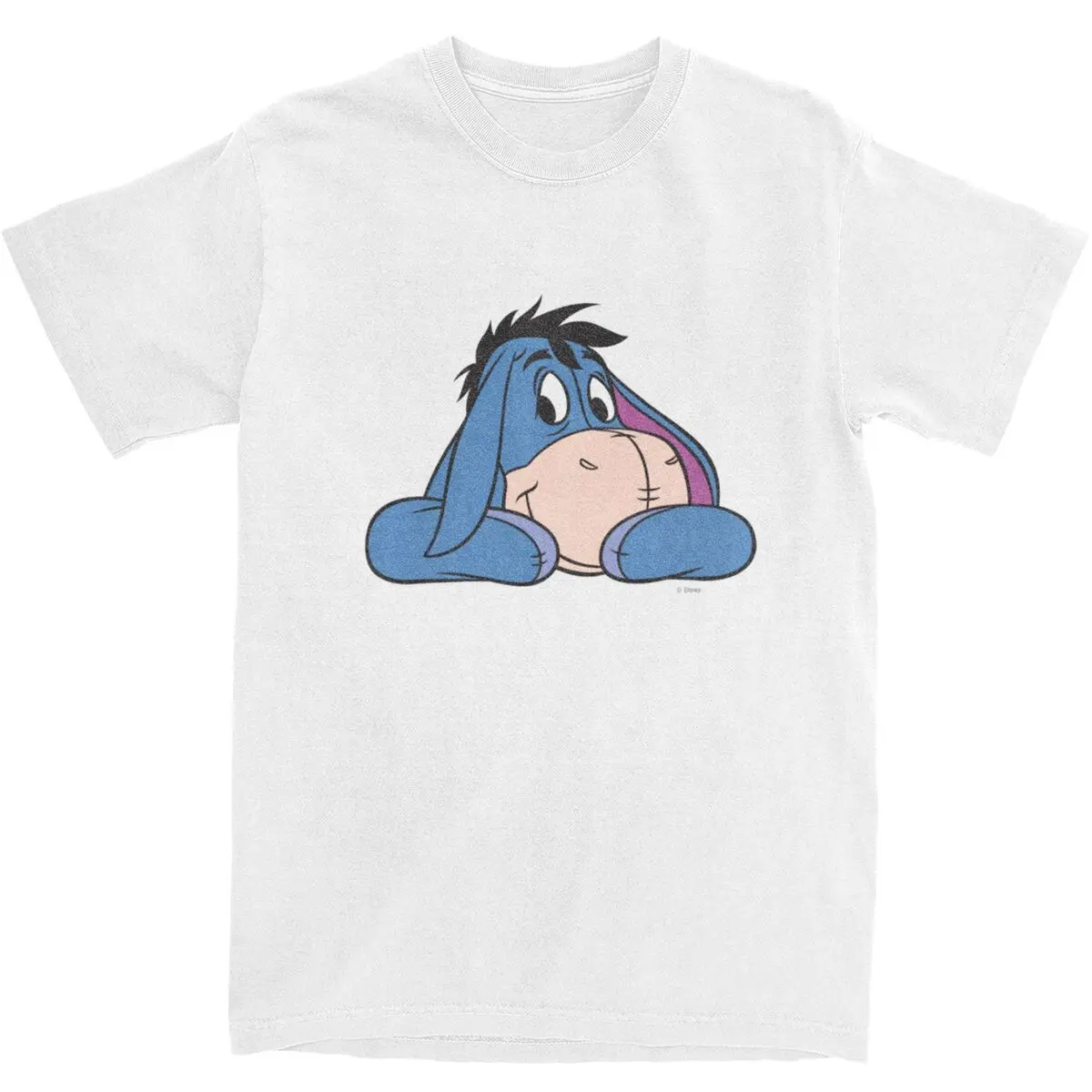 Eeyore 3 Winnie The Pooh T-Shirt Men Vintage Cotton T-Shirts Summer O-Neck Trending Tees Pattern Oversized Clothes